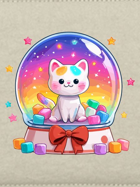 Rainbow Cats Snowglobe