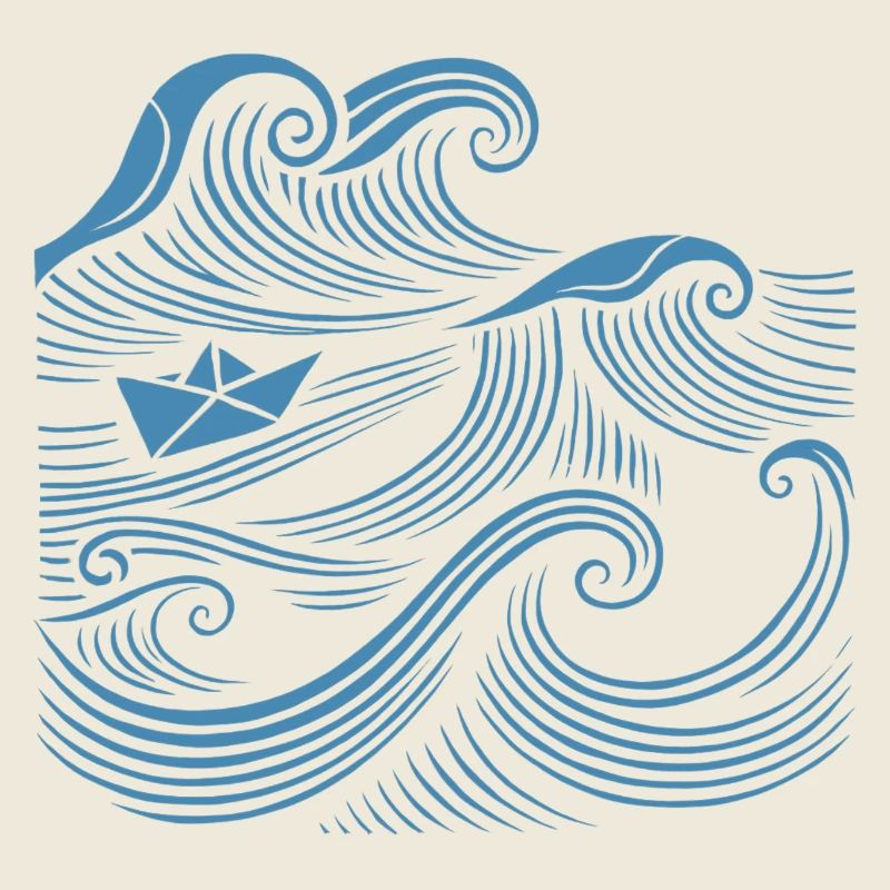 Ship Waves Sea Sailing