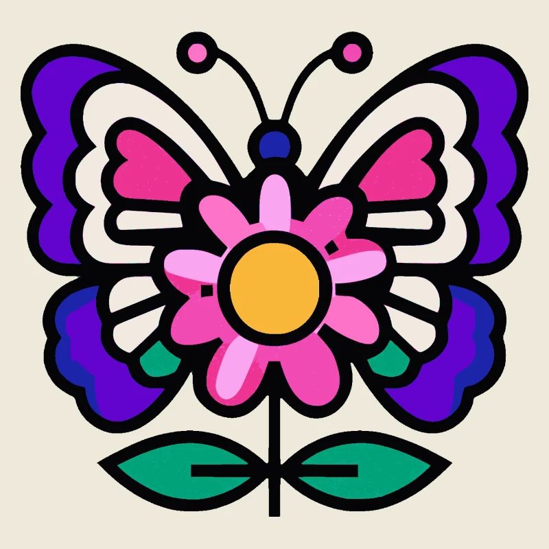 Papillon sur fleur