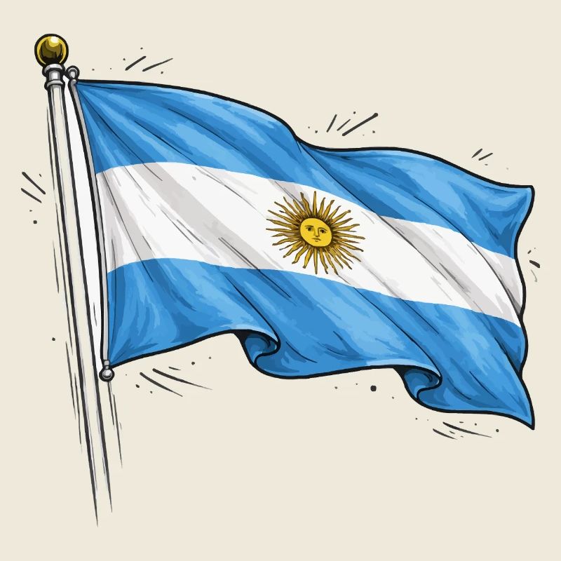 Drapeau de l’Argentine