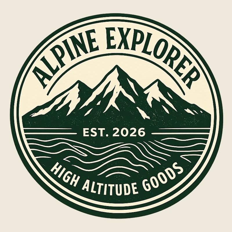 Alpine Explorer Mountain Peaks Vintage