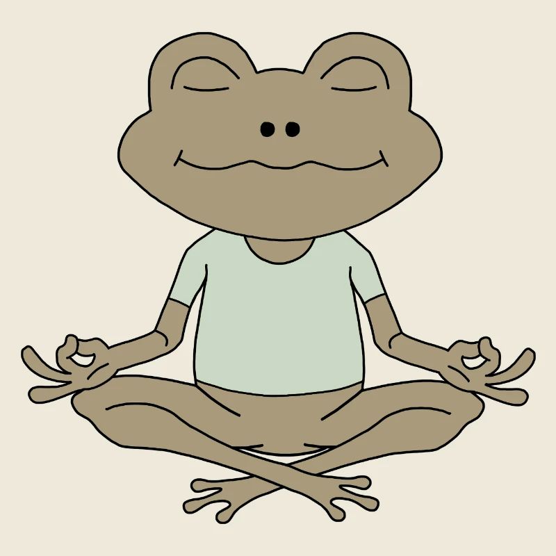 ZenFrosch Meditationsfigur