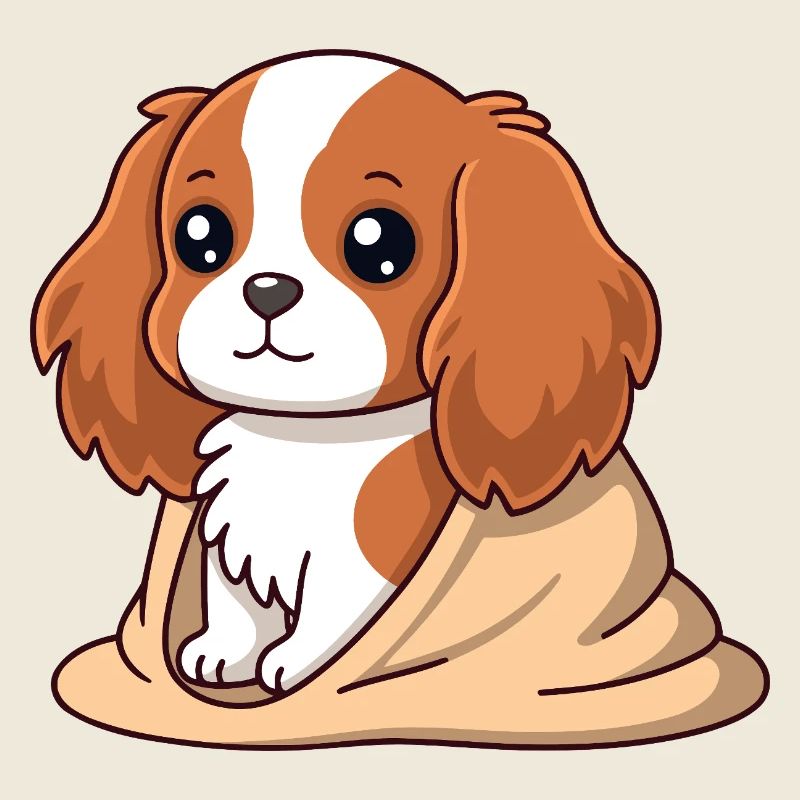 Chien cavalier Douceur Beige