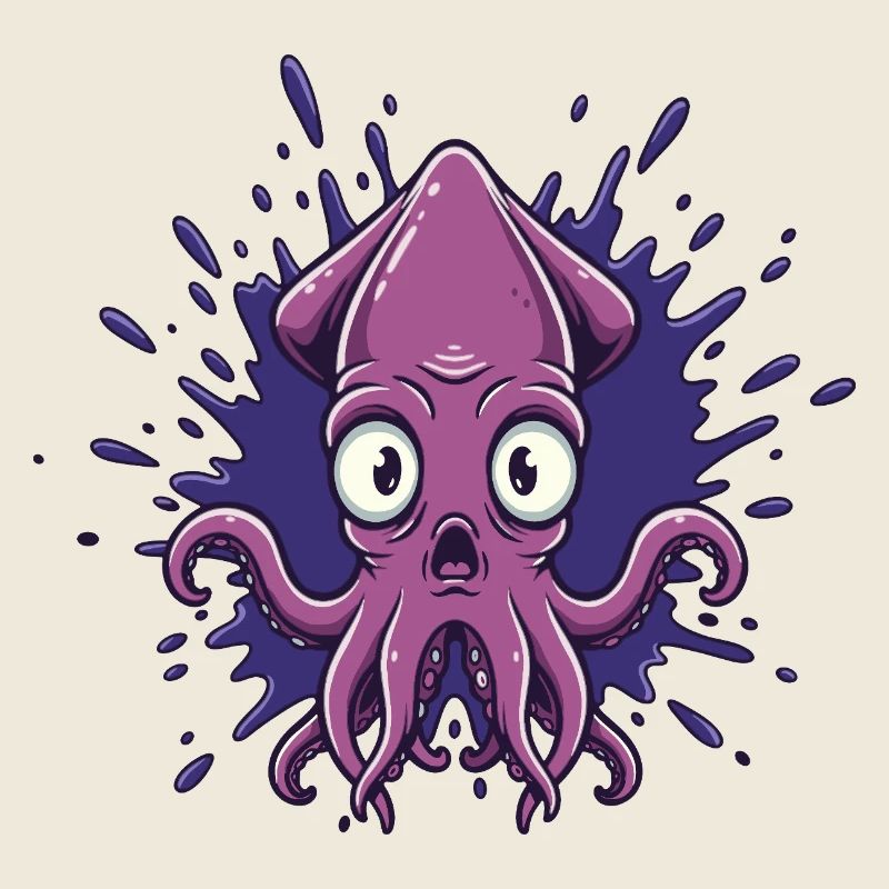 Crazy Ink Octopus Splash