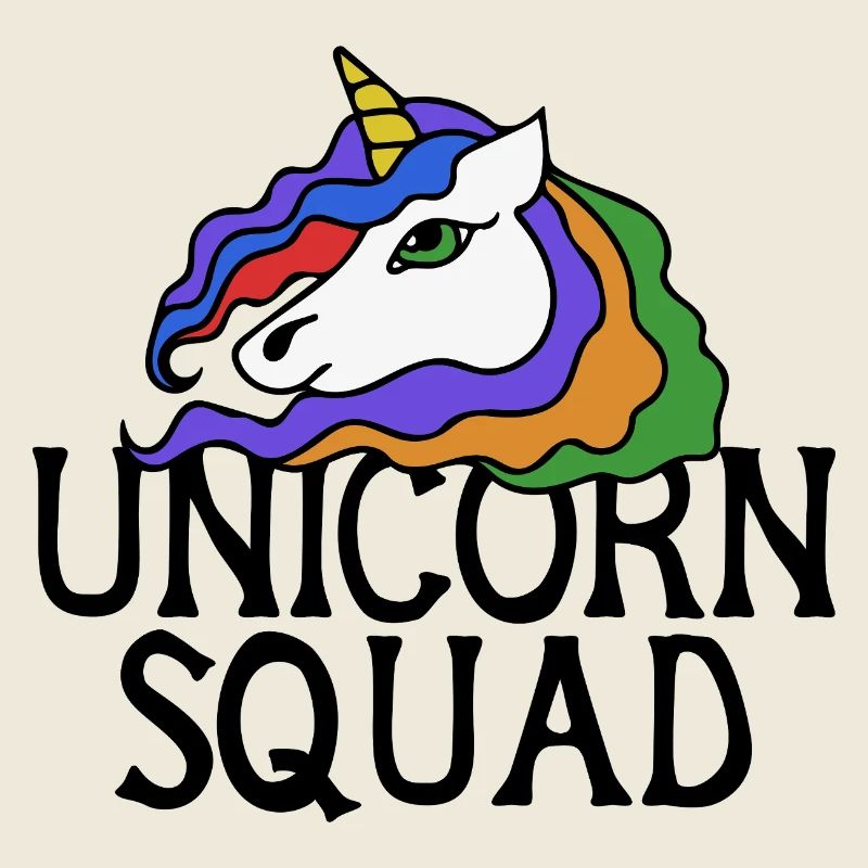 Regenbogen-Einhorn-Porträt