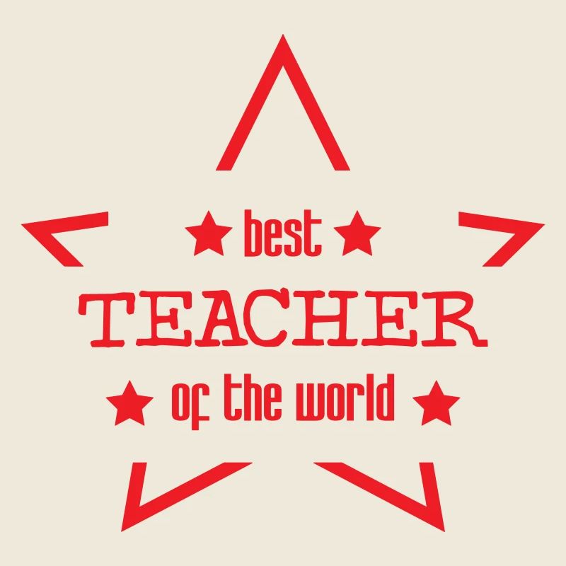 World's Best Teacher Graphic Star Roug