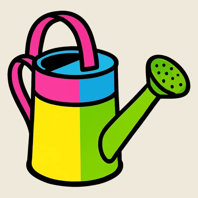 Gießkanne Pop-Art-farbenes Gartenwerkzeug