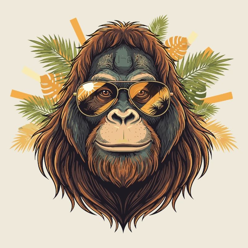 Lunettes de soleil Orang-outan Charme Tropical