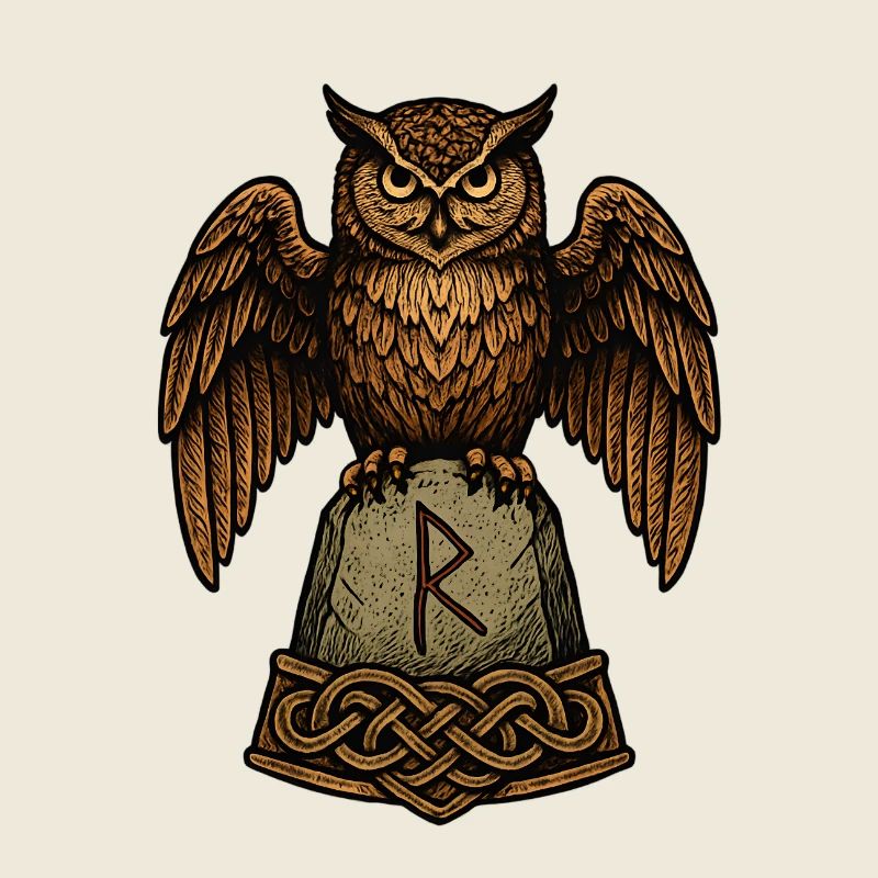 Eulenwächter am Runenstein
