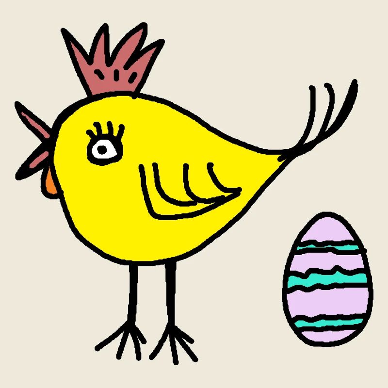 Œufs de poulet poussin de Pâques Enfants