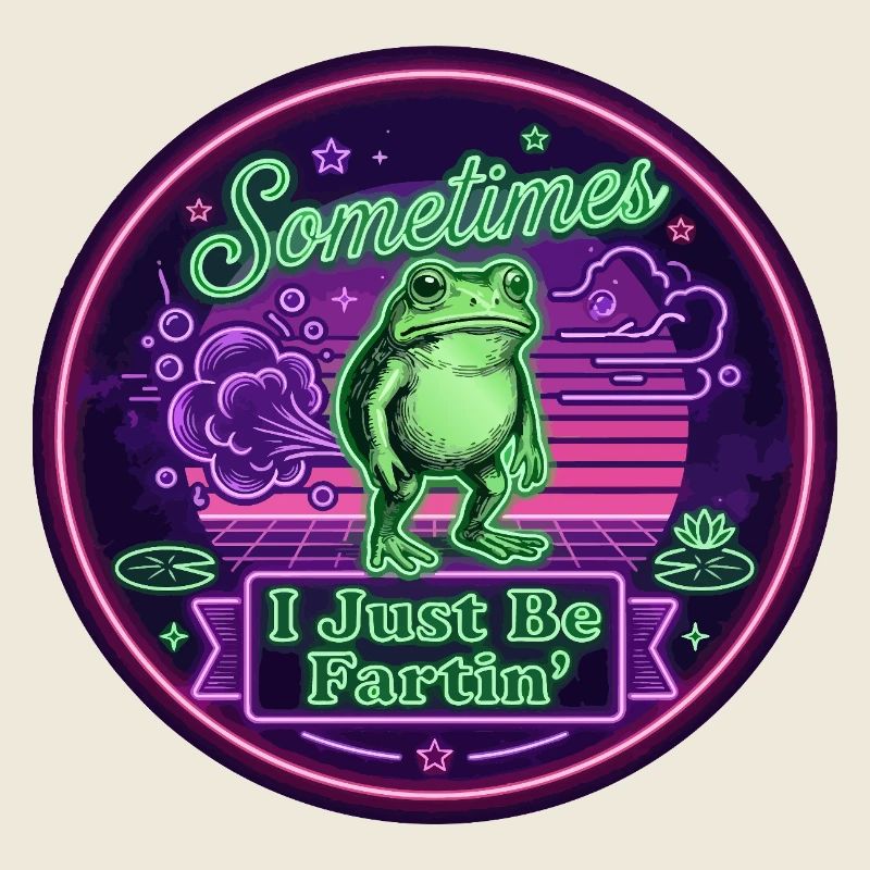 Manchmal furze ich einfach nur Froschneon