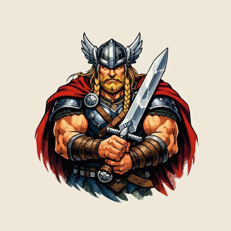 Viking warrior with sword