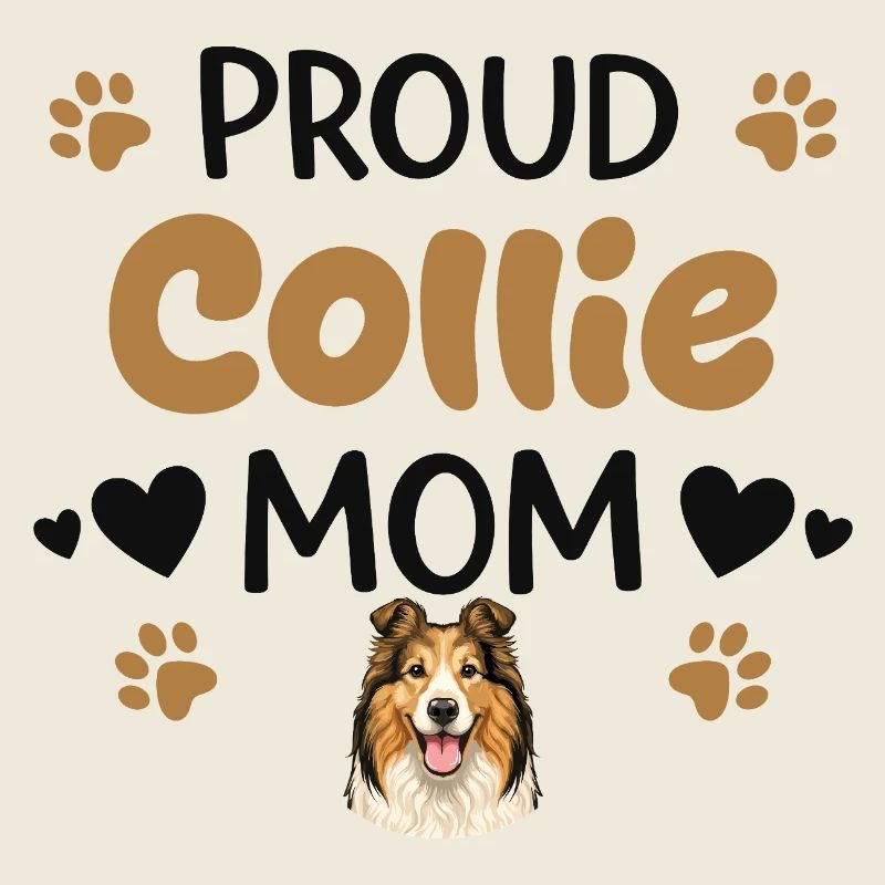 Stolze Collie Mutter, Collie