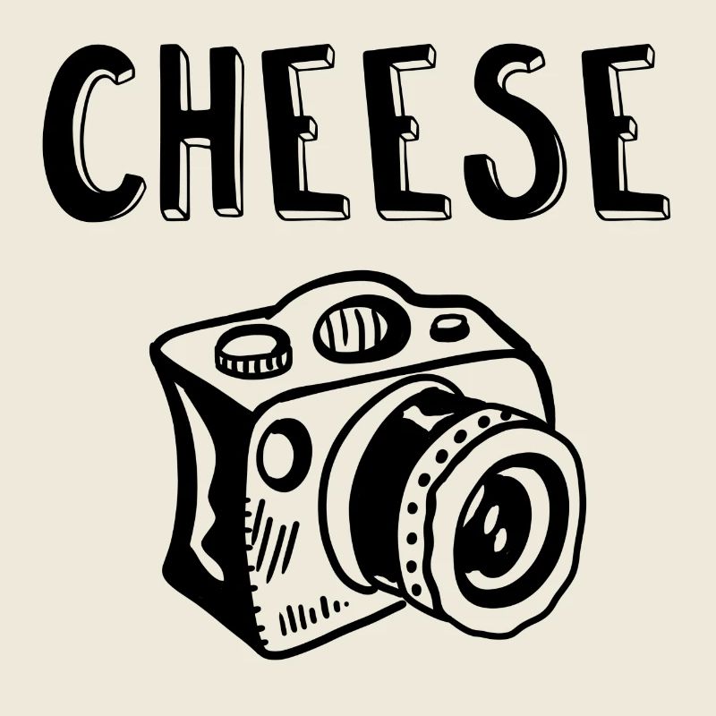 Say Cheese Camera Photographe Comic Gift Art