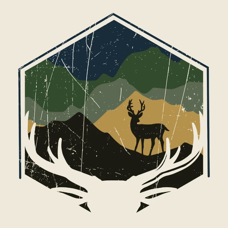 Hirsch - Natur - Berge - Wald