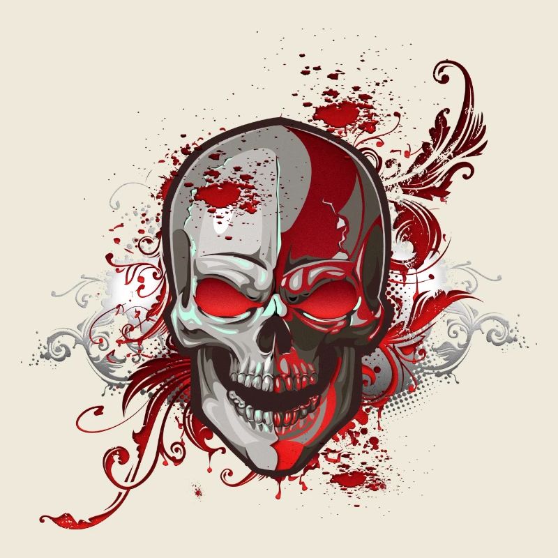 Crâne rouge