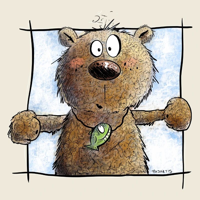 Droll Brown Bear I Wild Animal Comic