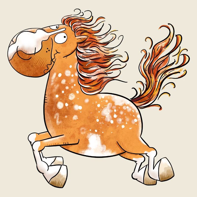 Flottes Pferd I Pferdemotiv Fun