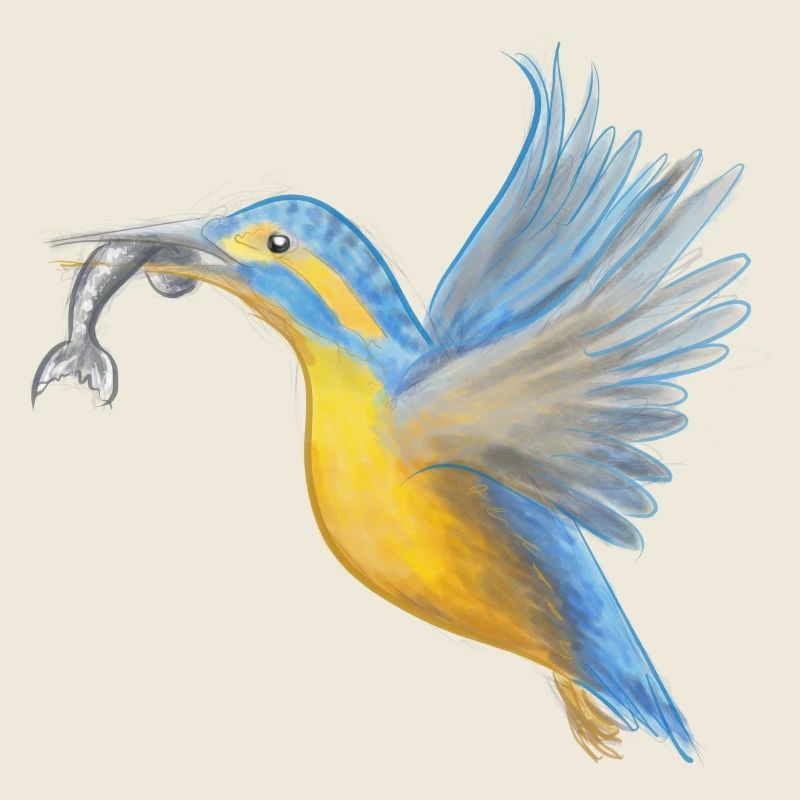 Eisvogel Fangkunst