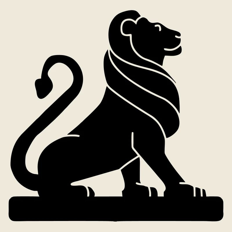 Figure d’ombre héraldique du lion