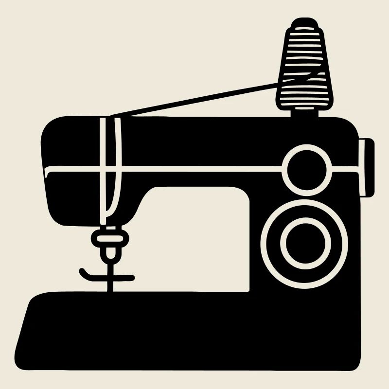 Nähmaschine Logo Näherei
