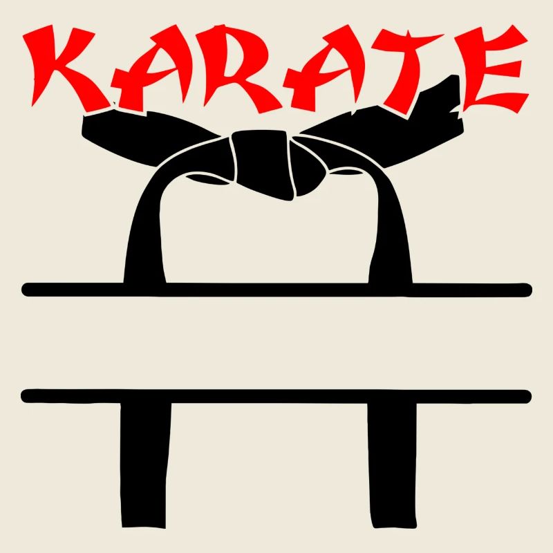 Karate mit schwarzem Gürtel
