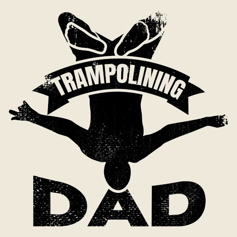 Papa sauteur trampoline