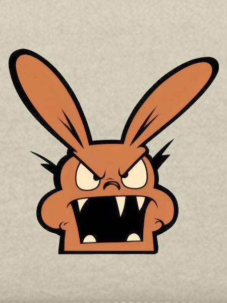 angry rabbit