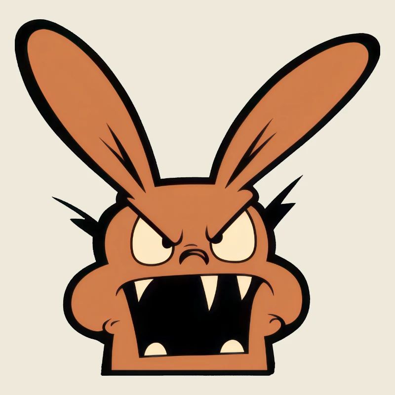 lapin en colère