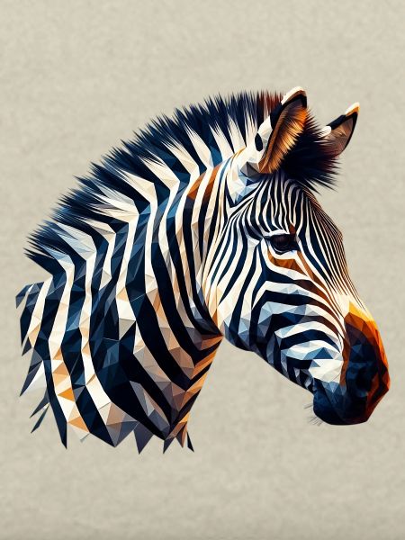 Polygonales Zebra