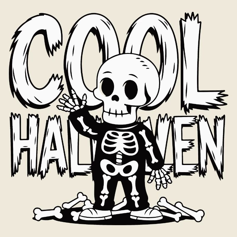 Cooles Halloween Skelett