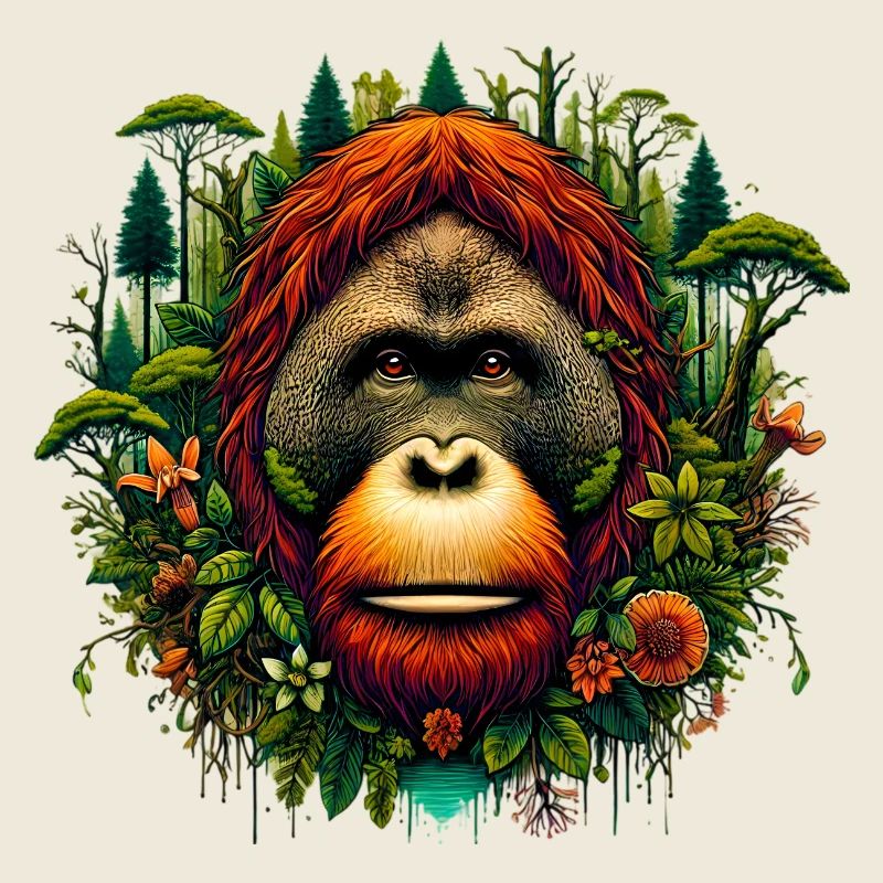 Orang-Utan Affe Orang-Utan