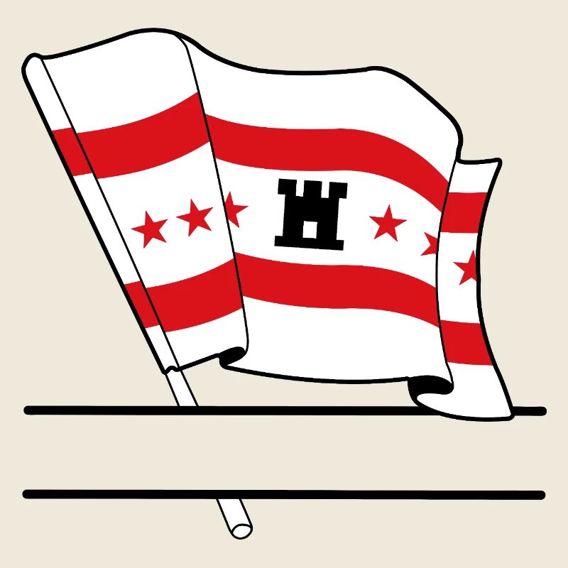 Flagge Drenthe Text Banner