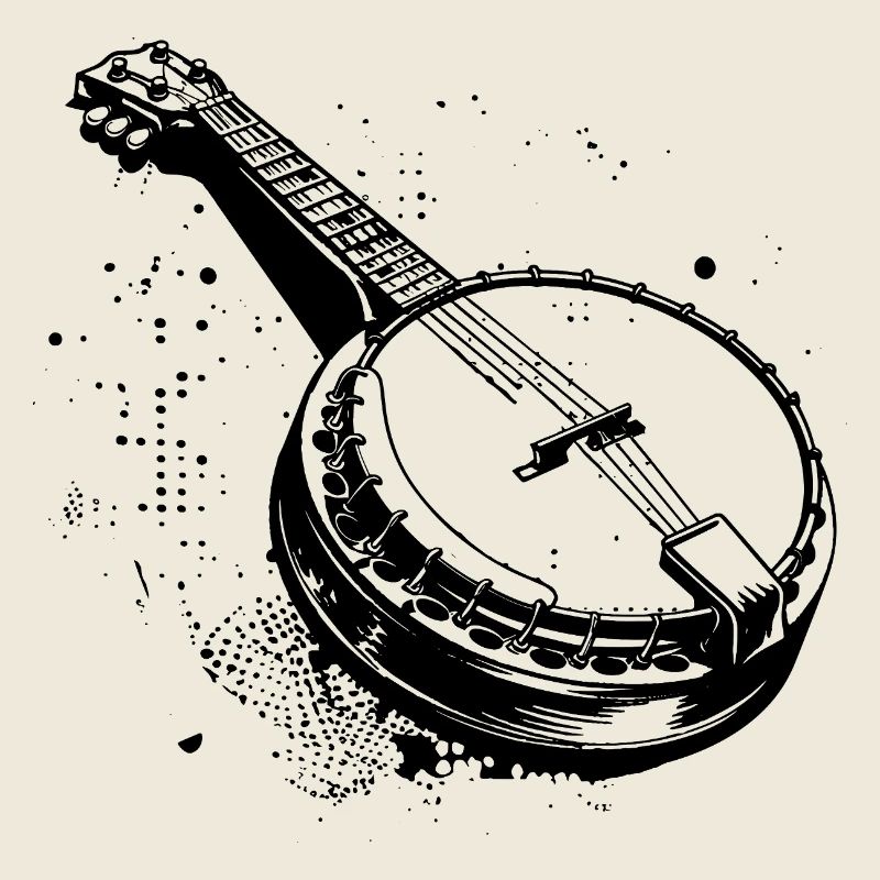 Banjo Drawing