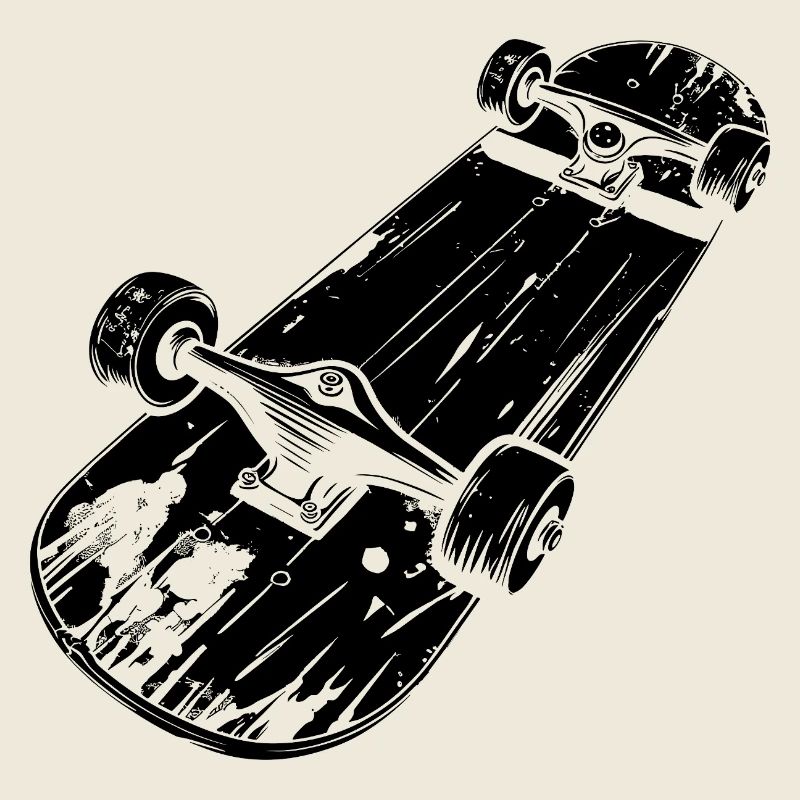 Croquis de planche à roulettes