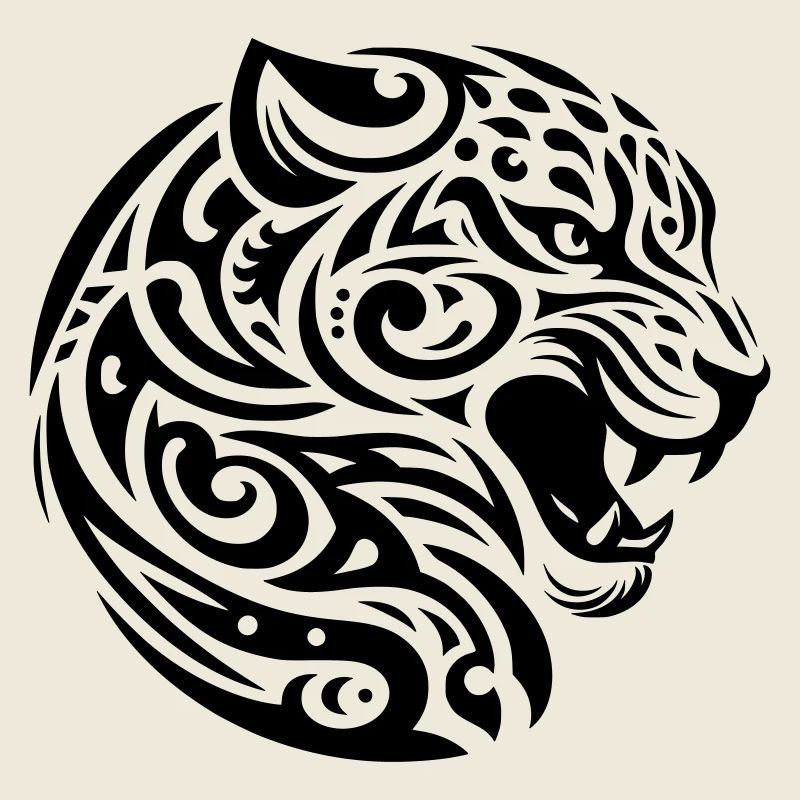 Léopard tribal