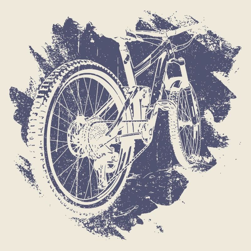 Retro Bicycle Gear Illustration