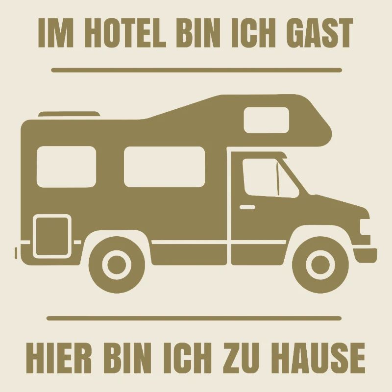 Cooler Dauercamper Spruch Wohnmobil Zuhause