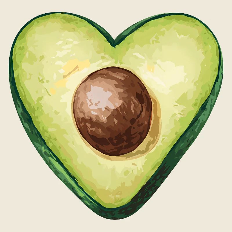 Avocado Herz Essensliebhaber