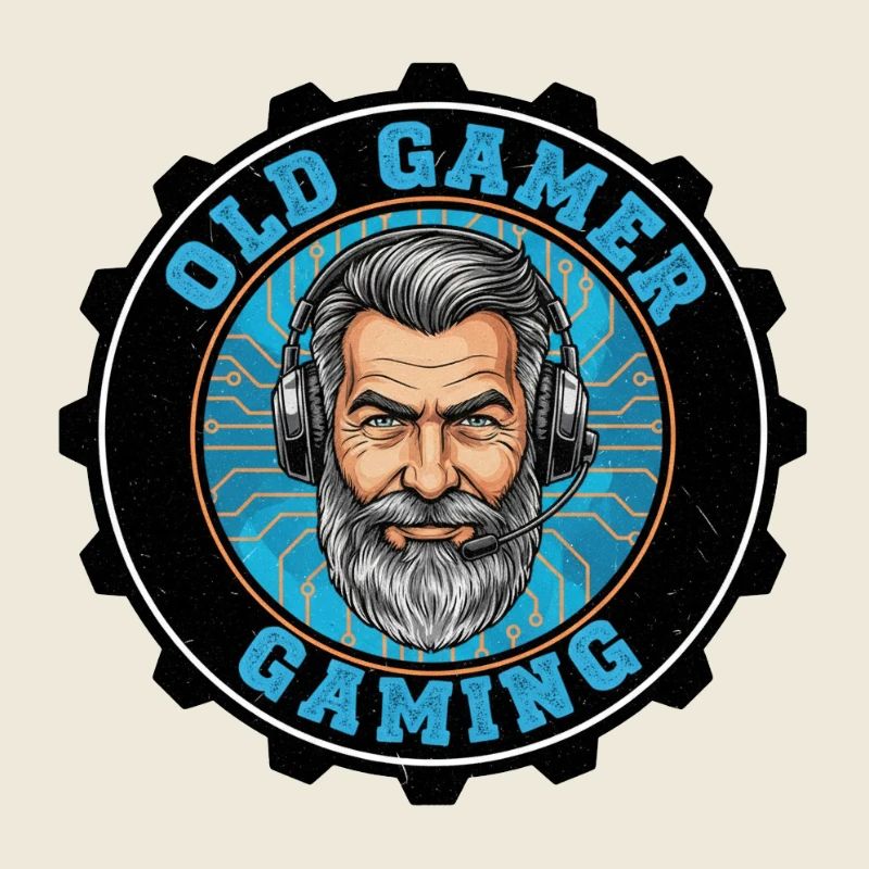 Altes Gamer-Retro-Abzeichen-Design
