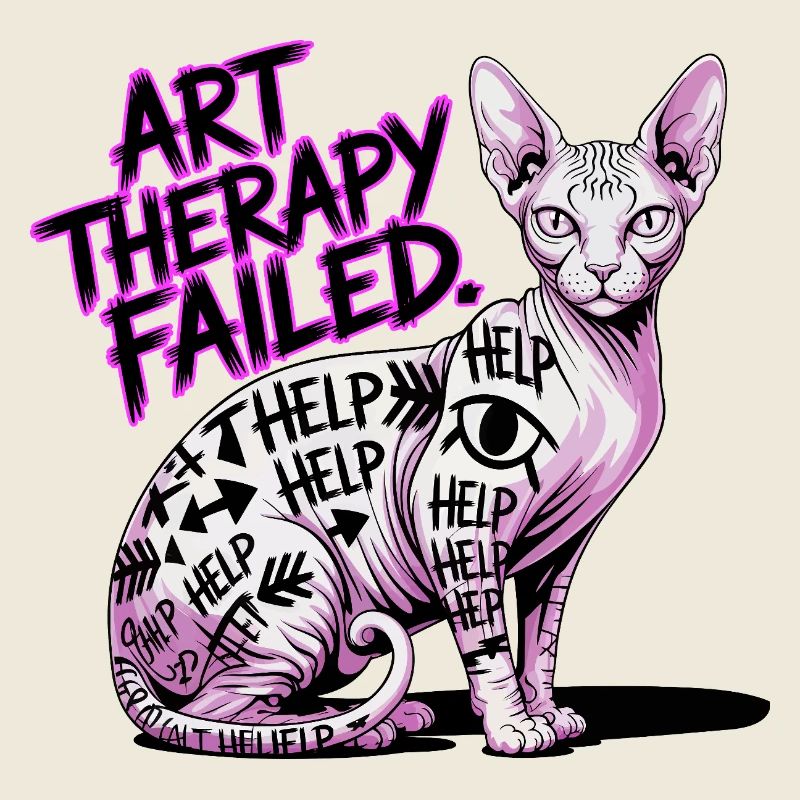 Cat Art Therapy Fail