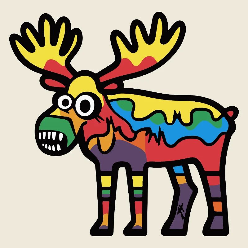 Moose Halloween Comic Funny