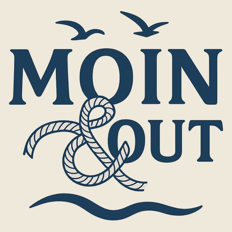 Moin & Out Nautical Logo
