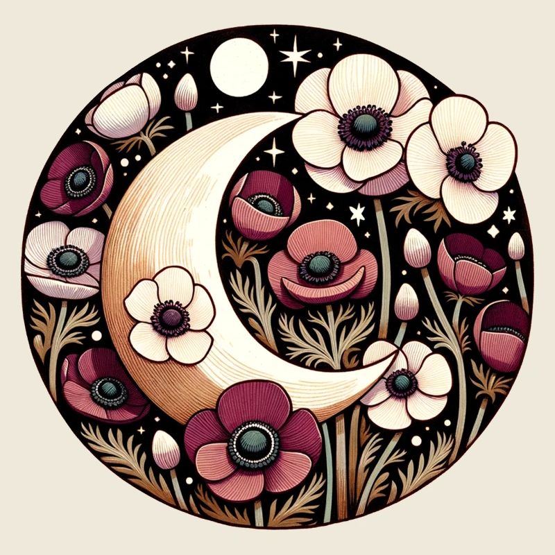 Moonlit Bloom Circular