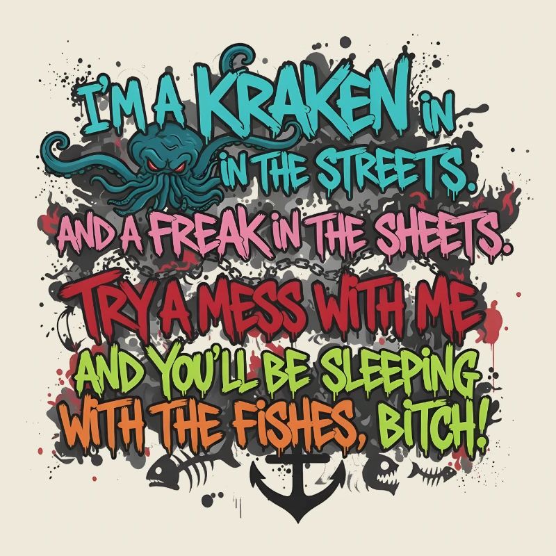 GRAFFITI DE RUE KRAKEN DISANT