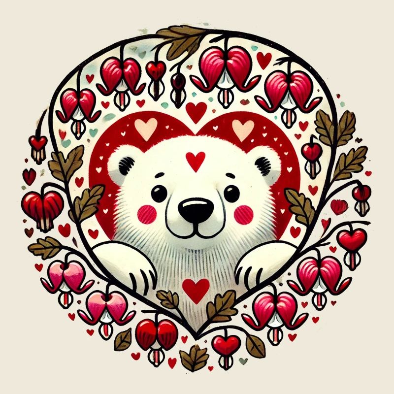 Heartlit Bear dans le cadre de l’amour