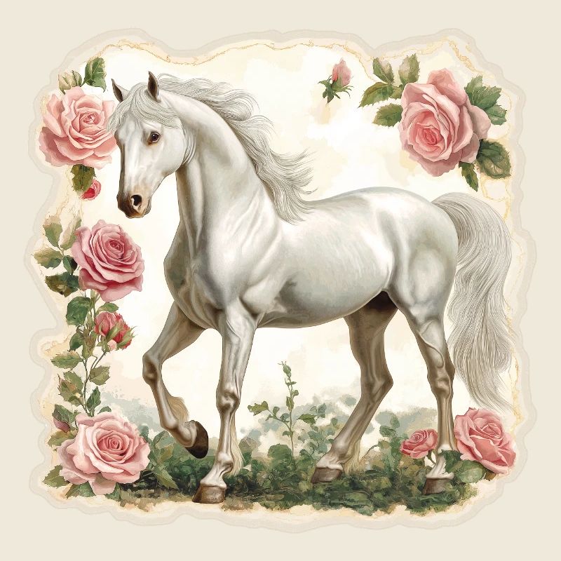 Fleurs vintage pour chevaux