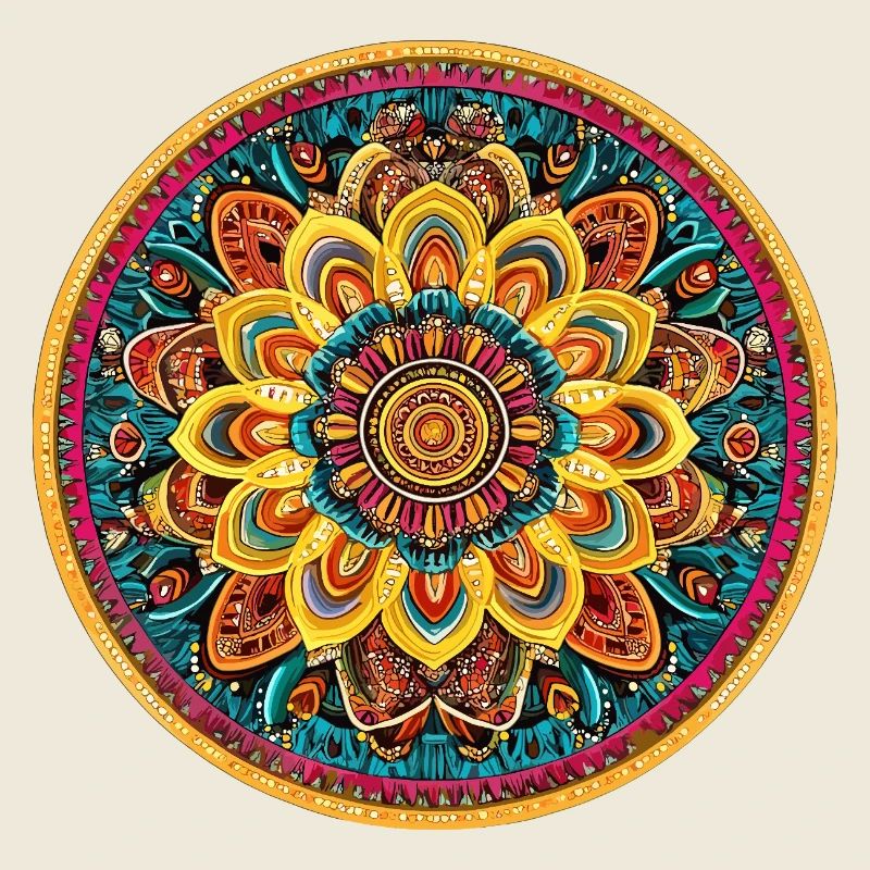 Leuchtendes Mandala Kaleidoskop
