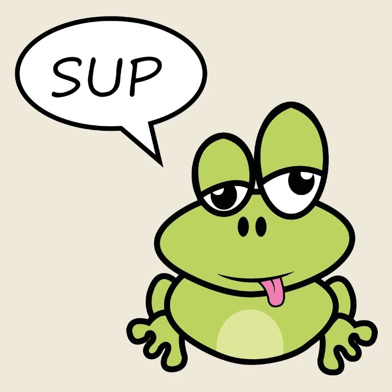 La petite grenouille dit salut