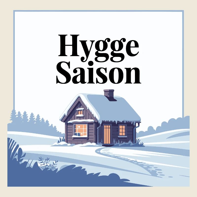 Conception de cabine d’hiver Hygge Saison cosy
